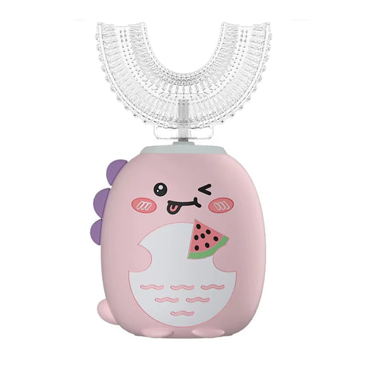 Electric Toothbrush for Children U Shaped Electric Child Toothbrush USB Rechargeable Cartoon Kids Children'S Electric Toothbrush