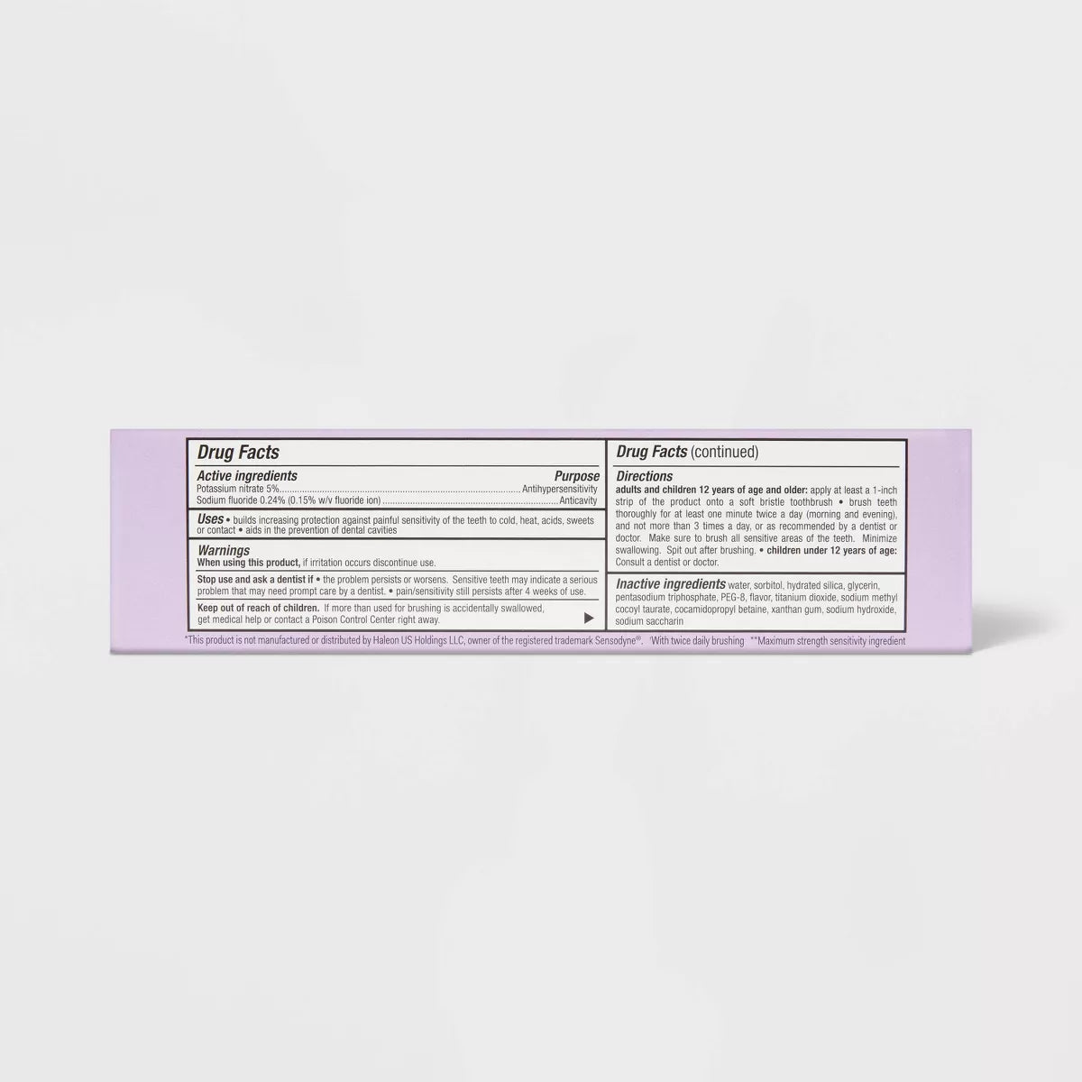 Extra Sensitive Whitening Toothpaste - Up&Up