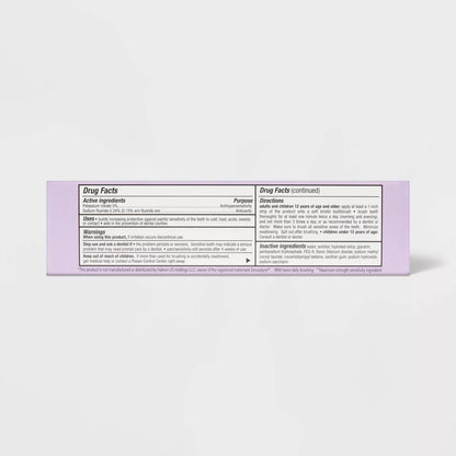 Extra Sensitive Whitening Toothpaste - Up&Up