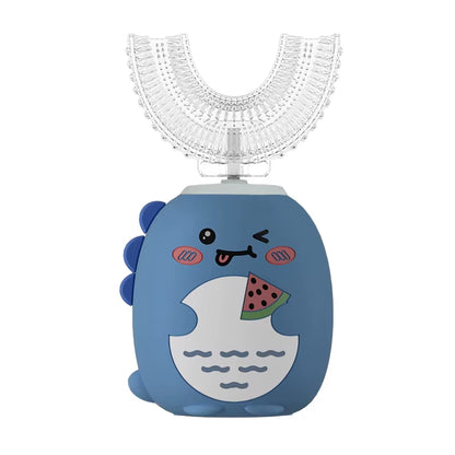 Electric Toothbrush for Children U Shaped Electric Child Toothbrush USB Rechargeable Cartoon Kids Children'S Electric Toothbrush